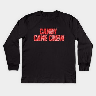 Candy Cane Crew Funny Christmas Kids Long Sleeve T-Shirt